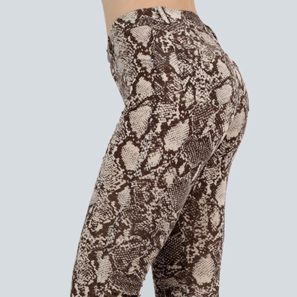Moleton Jeggings Snake Python Size S - image 4